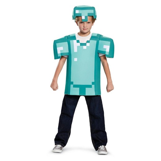 Disguise DG65645L Minecraft Armor Classic Costume for 4-6 Years Kids