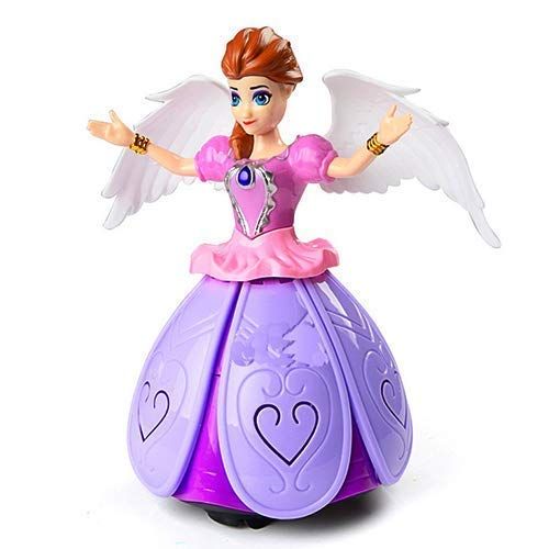 Dancing Doll Princess Musical 360 Degree Rotating Angel Girl Flashing